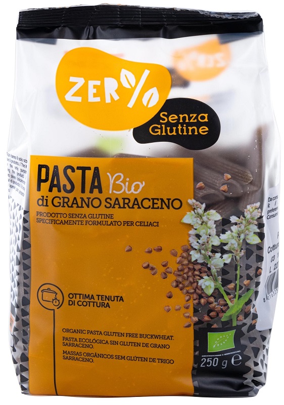 ZERO% GLUTINE PENNE GRANO SARACENO INTEGRALE 250 G - Farmapanda Srl