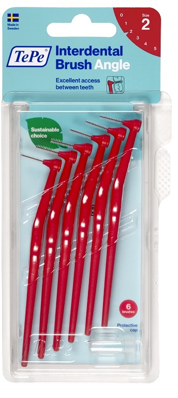 TEPE ANGLE SCOVOLINO ROSSO 0,5MM 6 PEZZI - Farmapanda Srl