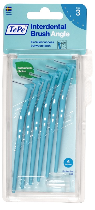TEPE ANGLE SCOVOLINO BLU 0,6MM 6 PEZZI - Farmapanda Srl