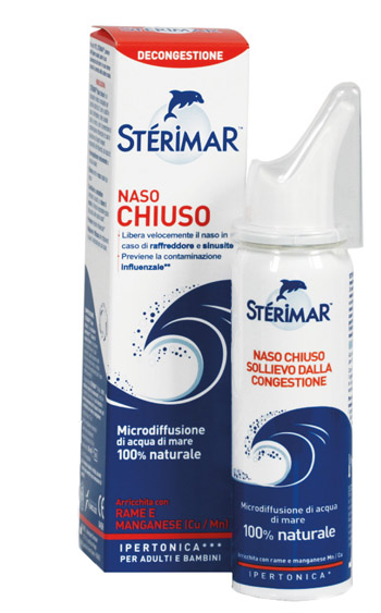 STERIMAR IPERTONICO NASO CHIUSO RAME E MANGANESE SPRAY 50 ML - Farmapanda Srl