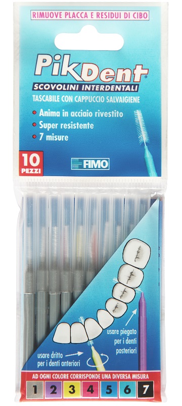 PIKDENT STUZZICOLINO 1 GRIGIO 10 PEZZI - Farmapanda Srl
