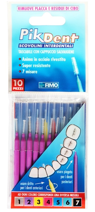 PIKDENT STUZZICOLINO 2 VIOLA 10 PEZZI - Farmapanda Srl