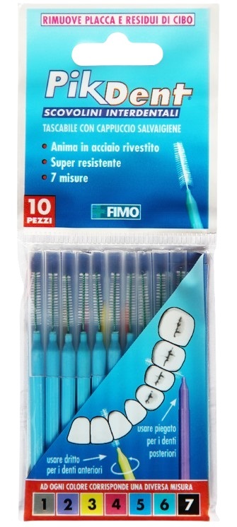 PIKDENT STUZZICOLINO 5 AZZURRO 10 PEZZI - Farmapanda Srl