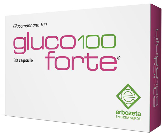 GLUCO 100 FORTE GLUCOMANNANO 100 30 CAPSULE DA 900 MG - Farmapanda Srl