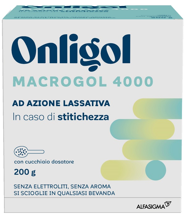 ONLIGOL MACROGOL 4000 200 G CON CUCCHIAINO DOSATORE SENZA ZUCCHERO - Farmapanda Srl
