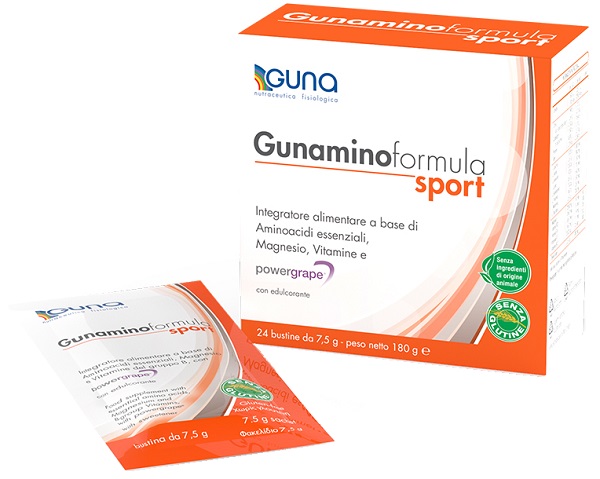 GUNAMINOFORMULA SPORT 24 BUSTE 180 G - Farmapanda Srl