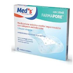 MEDICAZIONE MEDS PORE ADESIVA IMPERMEABILE 10X12CM 5 PEZZI - Farmapanda Srl