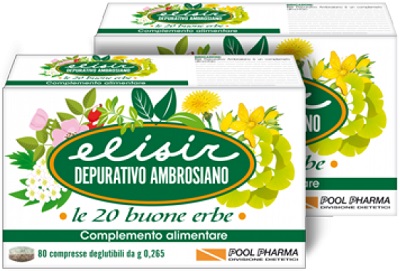ELISIR DEPURATIVO AMBROSIANO 20 COMPRESSE 5,3 G - Farmapanda Srl