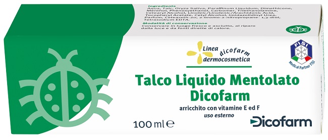 DICOFARM TALCO LIQUIDO MENTOLATO 100 ML - Farmapanda Srl
