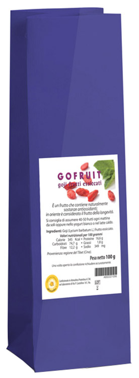 GOFRUIT GOJI FRUTTI ESSICCATI 100 G - Farmapanda Srl