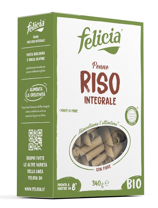 FELICIA BIO RISO INTEGRALE PENNE 340 G - Farmapanda Srl