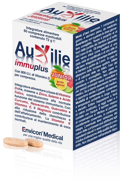 AUXILIE IMMUPLUS JUNIOR 30 COMPRESSE - Farmapanda Srl