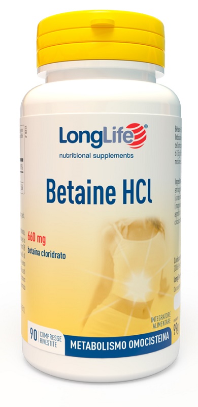 LONGLIFE BETAINE HCL 90 COMPRESSE RIVESTITE - Farmapanda Srl