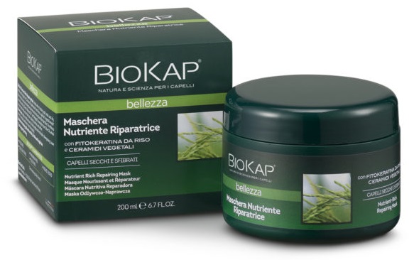 BIOKAP BELLEZZA MASCHERA NUTRIENTE/RIPARATRICE 200 ML BIOSLINE - Farmapanda Srl