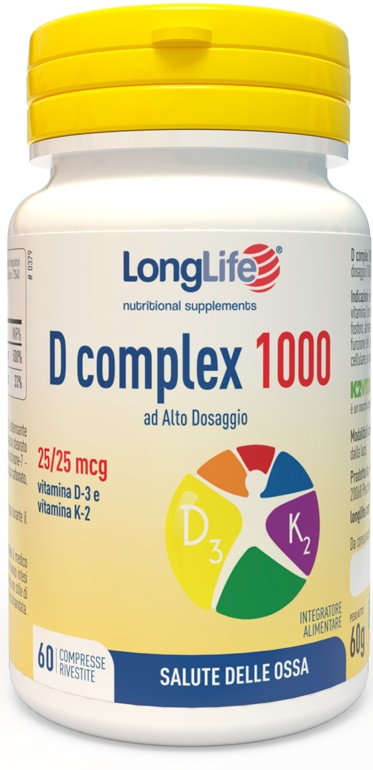 LONGLIFE D COMPLEX 1000 60 COMPRESSE - Farmapanda Srl