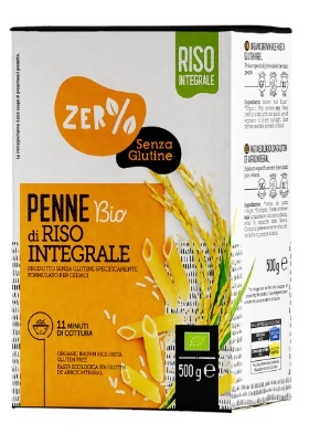 ZERO% GLUTINE PENNE DI RISO INTEGRALE SENZA GLUTINE BIO 500 G - Farmapanda Srl