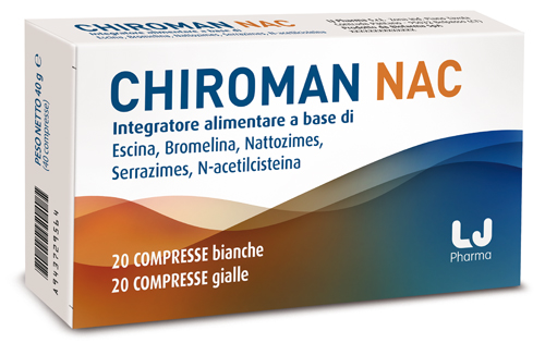 CHIROMAN NAC 20 COMPRESSE BIANCHE + 20 COMPRESSE GIALLE - Farmapanda Srl