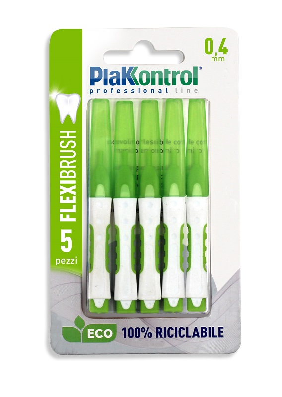 PLAKKONTROL SCOVOLINO INTERDENTALE FLEXI BRUSH04 BLISTER 5 PEZZI - Farmapanda Srl