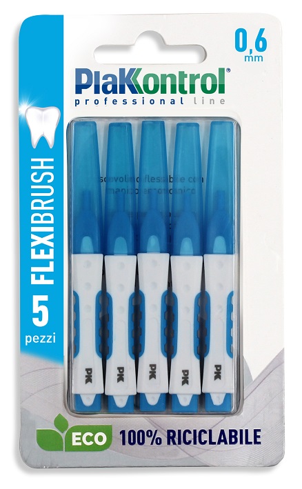 PLAKKONTROL SCOVOLINO INTERDENTALE FLEXI BRUSH06 BLISTER 5 PEZZI - Farmapanda Srl