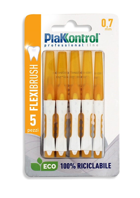PLAKKONTROL SCOVOLINO INTERDENTALE FLEXI BRUSH07 BLISTER 5 PEZZI - Farmapanda Srl