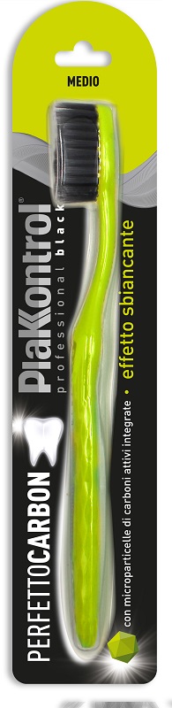 PLAKKONTROL PERFETTO CARBON SPAZZOLINO MANUALE BLISTER 1 PEZZO - Farmapanda Srl