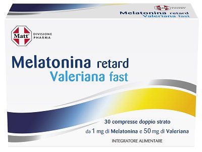 MATT DIVISIONE PHARMA MELATONINA RETARD VALERIANA FAST 30 COMPRESSE - Farmapanda Srl