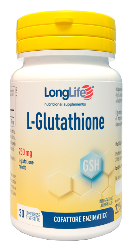 LONGLIFE L-GLUTATHIONE 250 MG 30 COMPRESSE - Farmapanda Srl