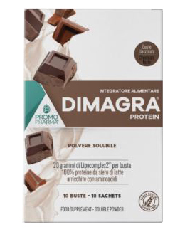 DIMAGRA PROTEIN CIOCCOLATO 10 BUSTE - Farmapanda Srl