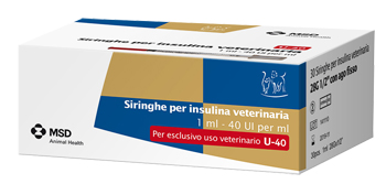 SIRINGA INSULINA USO VETERINARIO MSD-AH 30 SIRINGHE 40 UI/ML - Farmapanda Srl