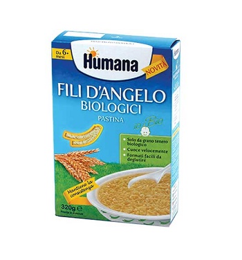 HUMANA FILI D'ANGELO PASTINA BIOLOGICA 320 G - Farmapanda Srl