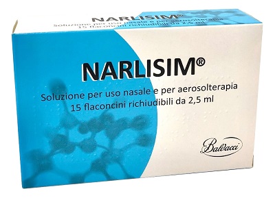 NARLISIM SOLUZIONE PER USO NASALE E AEROSOLTERAPIA 15 FLACONCINI RICHIUDIBILI DA 2,5 ML L'UNO - Farmapanda Srl