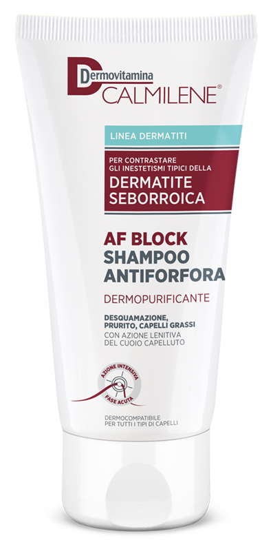 DERMOVITAMINA CALMILENE AF BLOCK SHAMPOO ANTIFORFORA DERMOPURIFICANTE DERMATITE SEBORROICA 200 ML - Farmapanda Srl