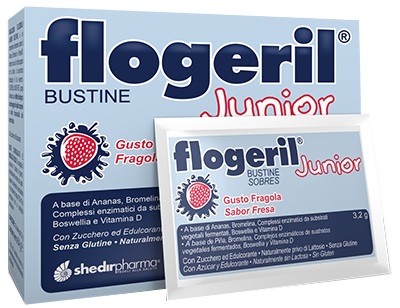 FLOGERIL JUNIOR FRAGOLA 20 BUSTINE - Farmapanda Srl