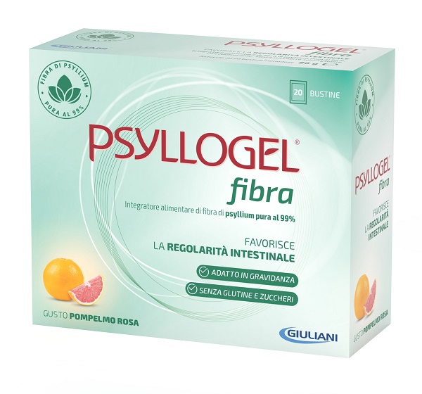 PSYLLOGEL FIBRA POMPELMO ROSA 20 BUSTINE - Farmapanda Srl