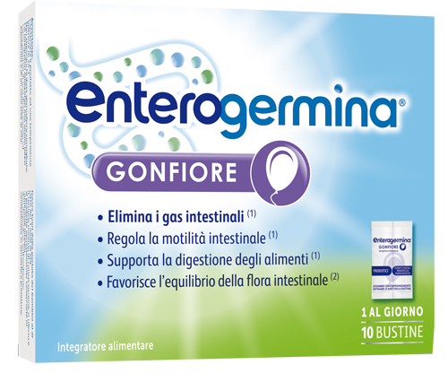 ENTEROGERMINA GONFIORE 10 BUSTINE BIPARTITE - Farmapanda Srl
