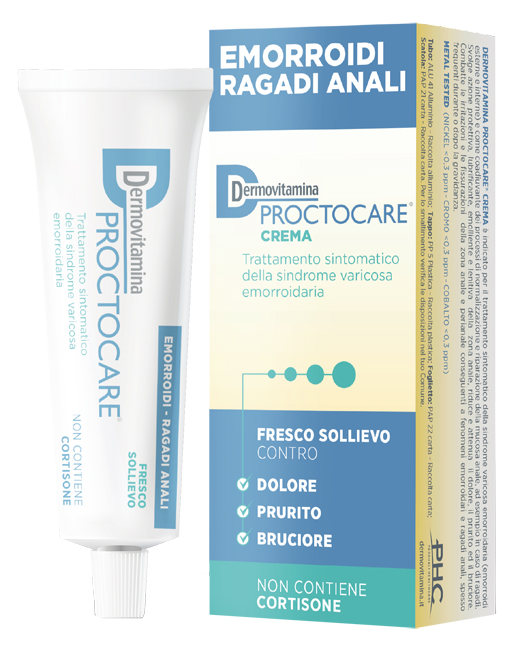 DERMOVITAMINA PROCTOCARE CREMA EMORROIDI RAGADI ANALI 30 ML CON CANNULA - Farmapanda Srl