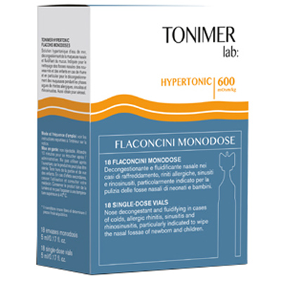 TONIMER LAB HYPERTONIC 18 FLACONCINI MONODOSE - Farmapanda Srl