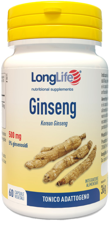LONGLIFE GINSENG 5% 60 CAPSULE VEGETALI - Farmapanda Srl