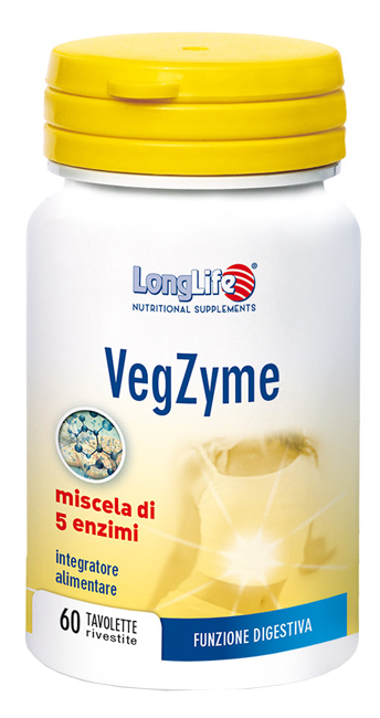 LONGLIFE VEGZYME 60 TAVOLETTE - Farmapanda Srl