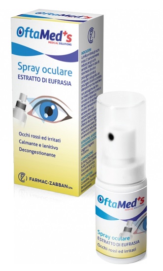 OFTAMED'S SPRAY OCULARE OCCHI ROSSI E IRRITATI ESTRATTO EUFRASIA 10 ML - Farmapanda Srl