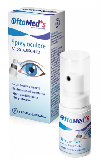 OFTAMED'S SPRAY CULARE OCCHI SECCHI E STANCHI ACIDO IALURONICO 10 ML - Farmapanda Srl