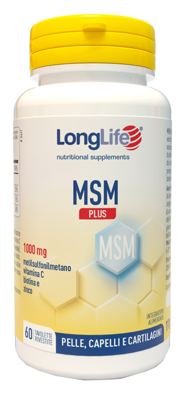 LONGLIFE MSM PLUS 60 TAVOLETTE RIVESTITE DA 1,85 G - Farmapanda Srl