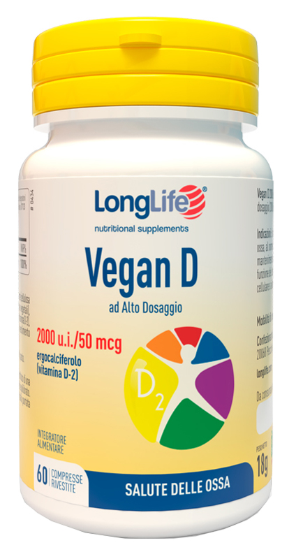 LONGLIFE VEGAN D 60 COMPRESSE - Farmapanda Srl