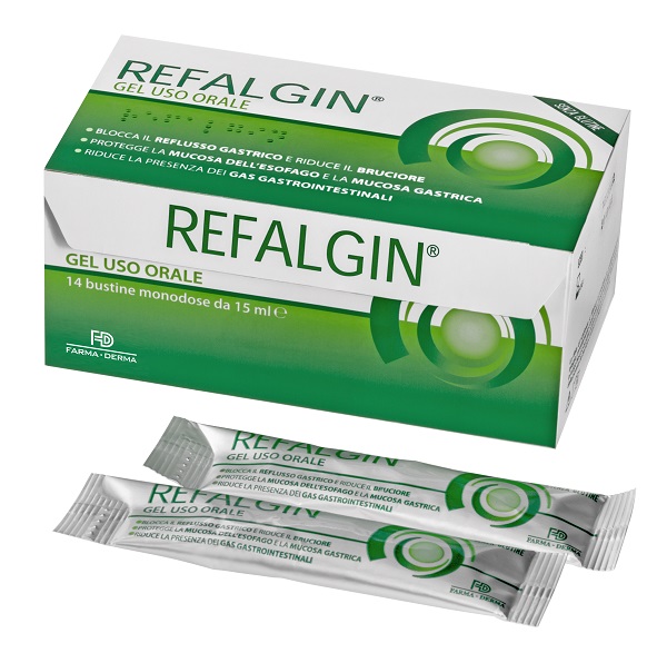 REFALGIN GEL OROSOLUBILE ANTIREFLUSSO 14 BUSTINE 15 ML - Farmapanda Srl
