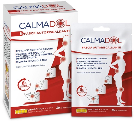 CALMADOL FASCIA RISCALDANTE PACK 6 PEZZI - Farmapanda Srl