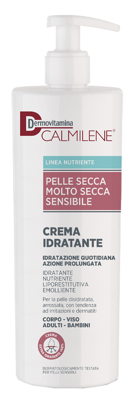 DERMOVITAMINA CALMILENE CREMA IDRATANTE PER PELLE SECCA, MOLTO SECCA O SENSIBILE 500 ML - Farmapanda Srl