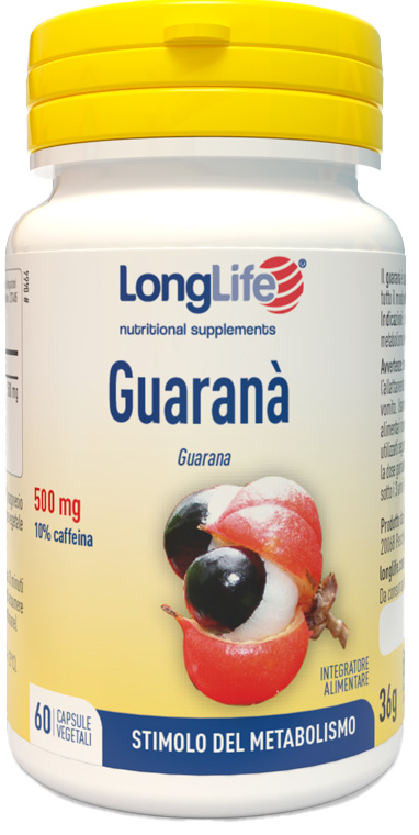 LONGLIFE GUARANA' 60 CAPSULE VEGETALI - Farmapanda Srl