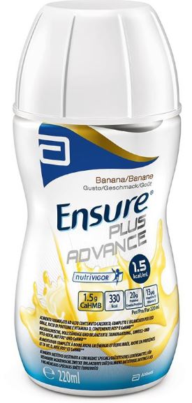 ENSURE PLUS ADVANCE BANANA 4 BOTTIGLIE DA 220 ML - Farmapanda Srl