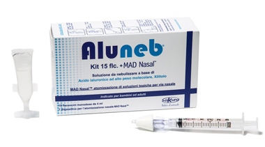 ALUNEB KIT SOLUZIONE ISOTONICA 15 FLACONCINI DA 4 ML + MAD NASAL ATOMIZZATORE - Farmapanda Srl