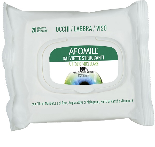 AFOMILL SALVIETTINE STRUCCANTI OLIO MICELLARE - Farmapanda Srl